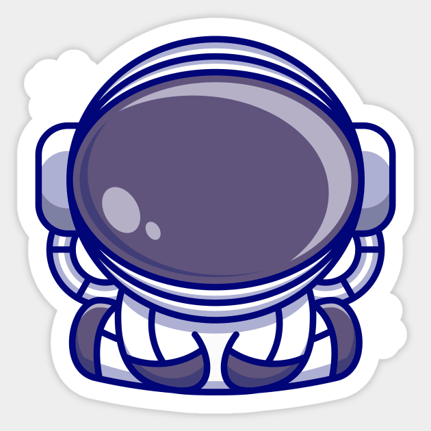 Cute astronaut suit, cartoon character Sticker by Wawadzgnstuff